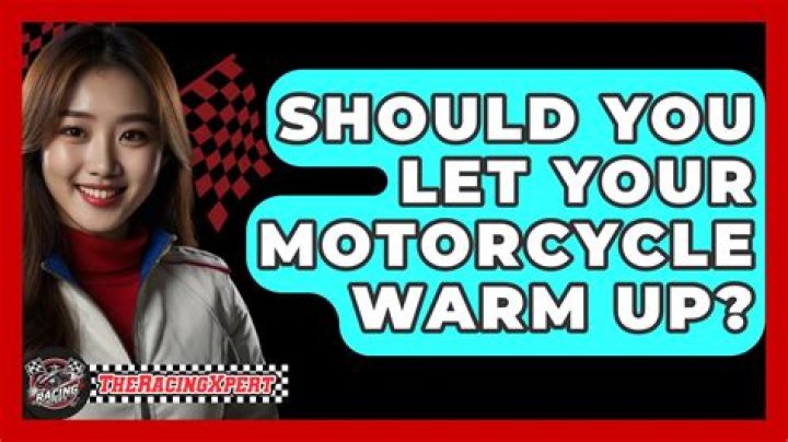 Should you let your motorcycle warm up?