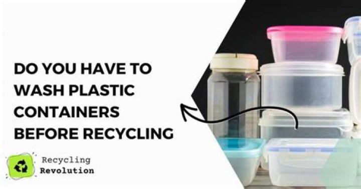 Should you wash plastic containers before use?