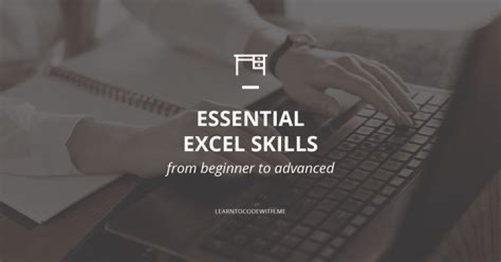 What are beginner Excel skills?
