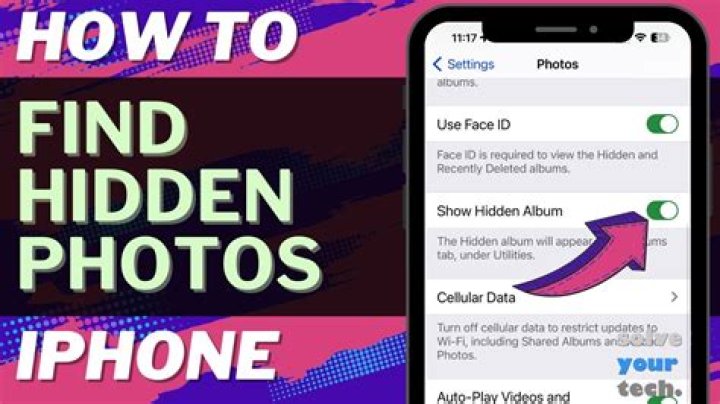 What are hidden photos iPhone?