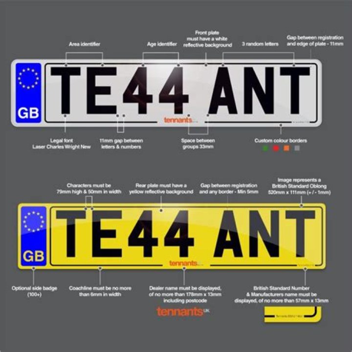 What are legal UK number plates?