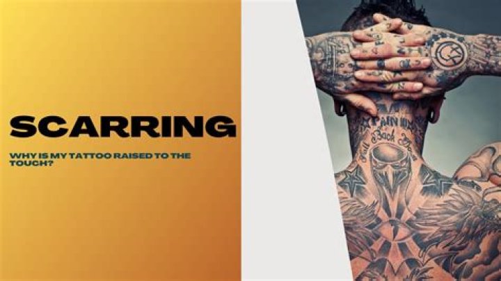 What are raised tattoos called?