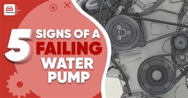What are signs of a water pump going out?