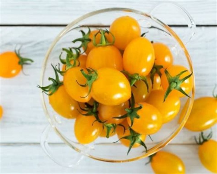 What are small yellow tomatoes called?