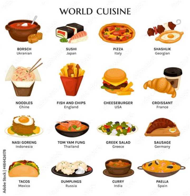 What are the 5 main cuisines?