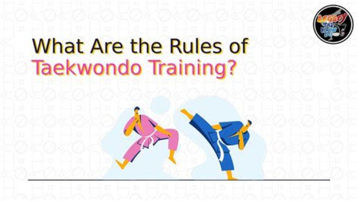 What are the 5 rules of Taekwondo?