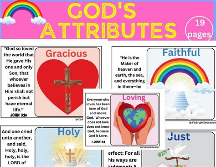What are the 6 attributes of God?
