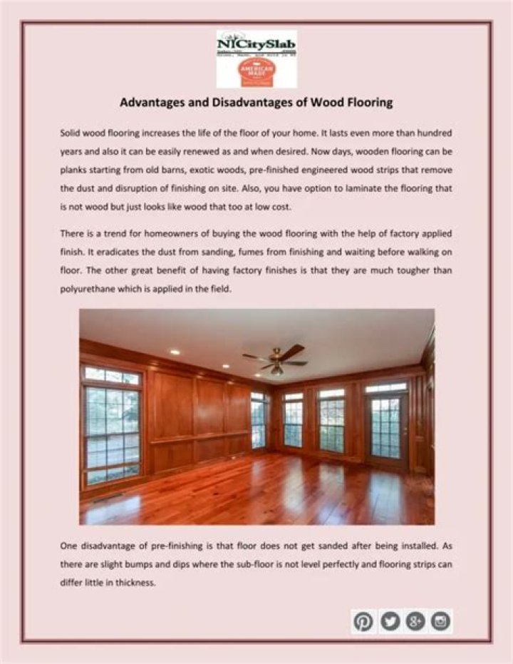 What are the disadvantages of wooden flooring?