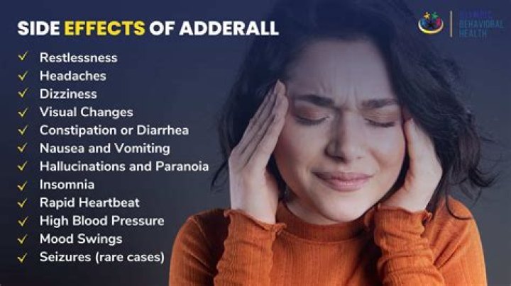 What are the emotional side effects of Adderall?