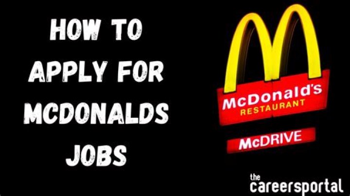 What are the job titles at McDonalds?