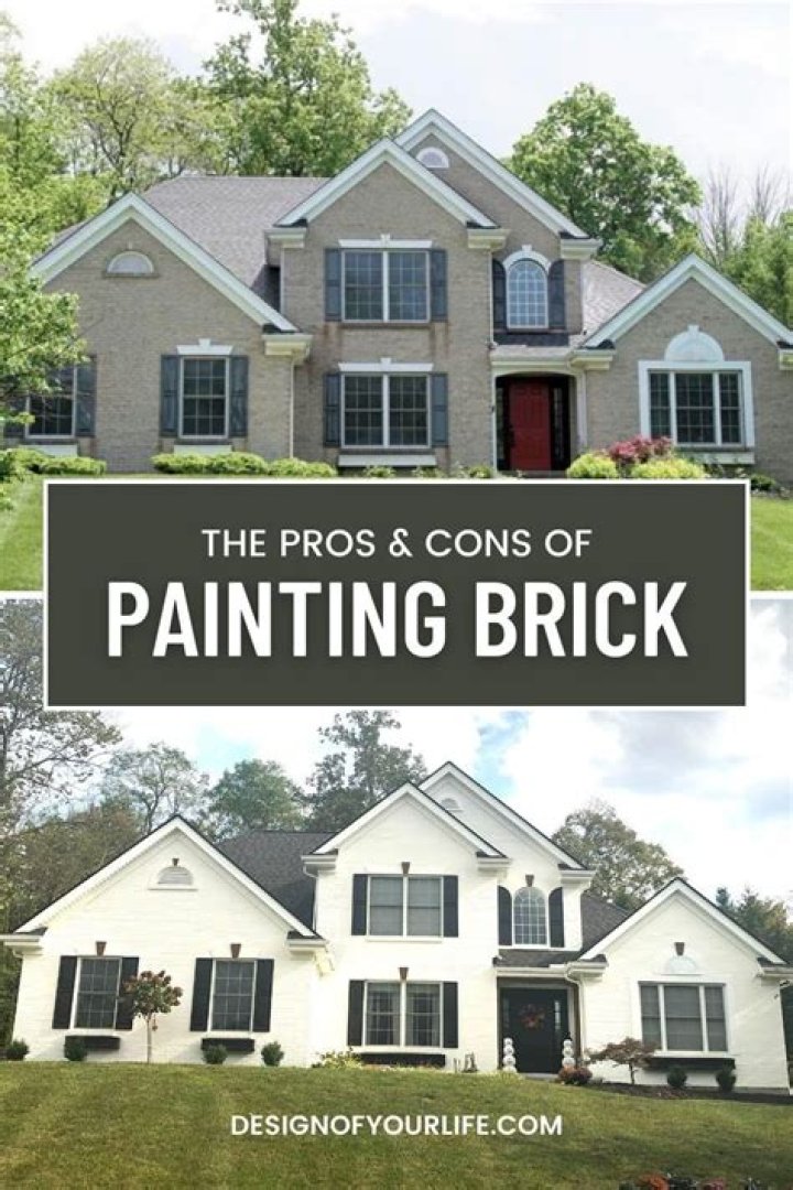 What are the pros and cons of painting exterior brick?