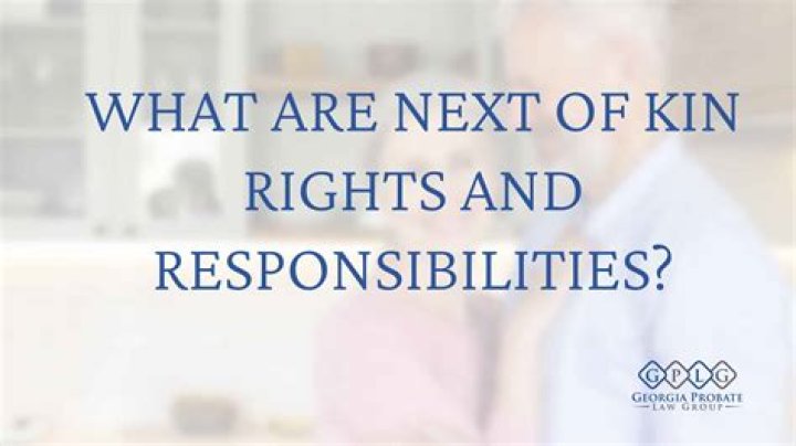 What are the rights of next of kin?