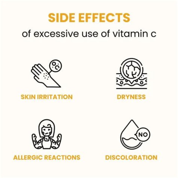 What are the side effects of vitamin C serum?
