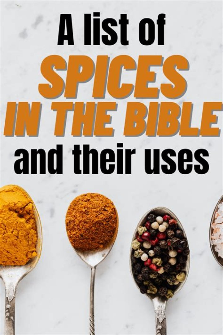 What are the sweet spices in the Bible?