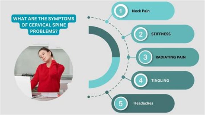 What are the symptoms of cervical spine nerve damage?