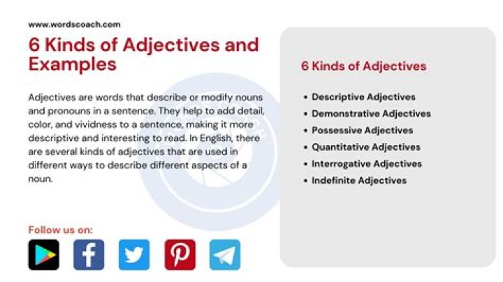 What are the uses functions of the different kinds of adjectives and adverbs?