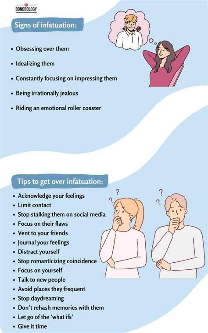 What are three characteristics of infatuation?