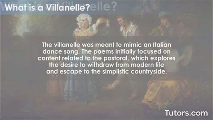 What are Villanelles usually about?