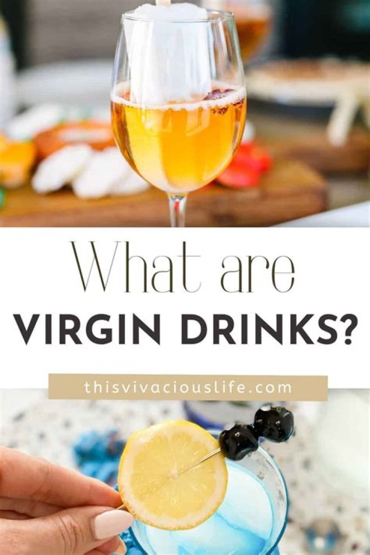 What are virgin drinks?