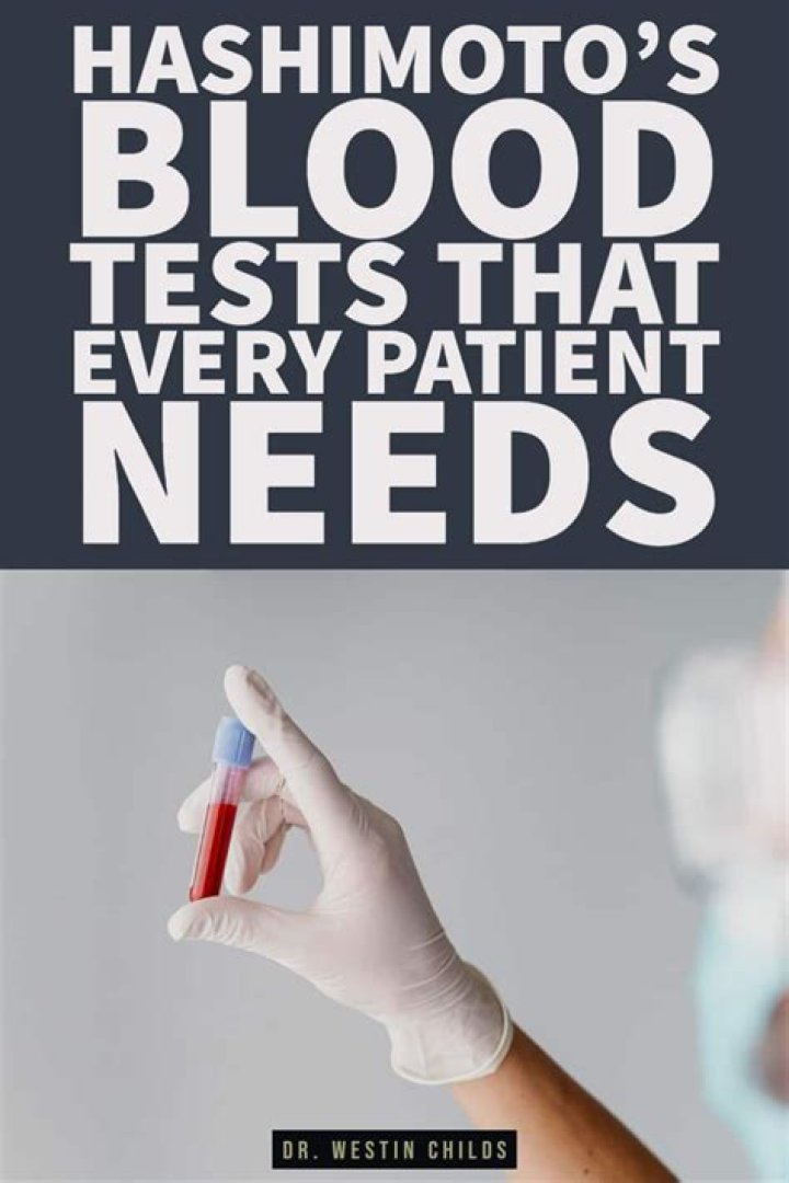 What blood test indicates Hashimoto?