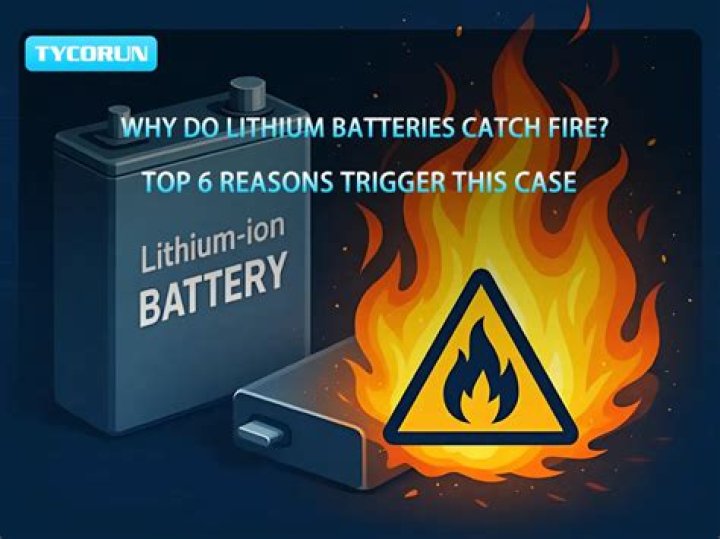 What causes a battery to catch on fire?