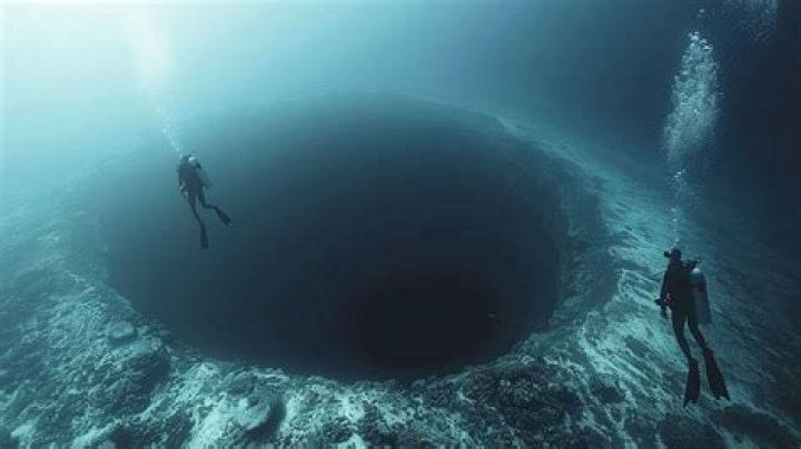 What causes a hole in the ocean?