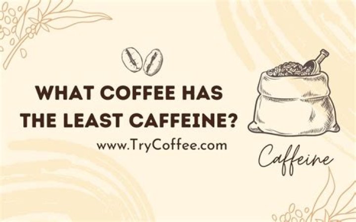 What coffee has the least caffeine?