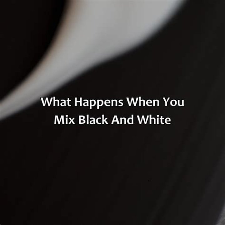 What color does black and white make?
