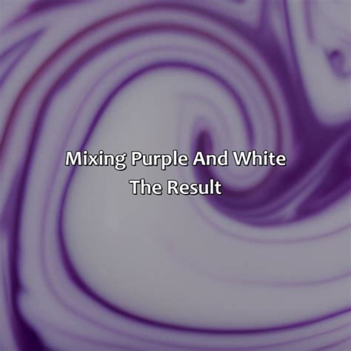 What color does purple and white make?