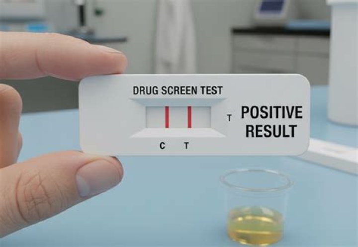 What color is a positive drug test?