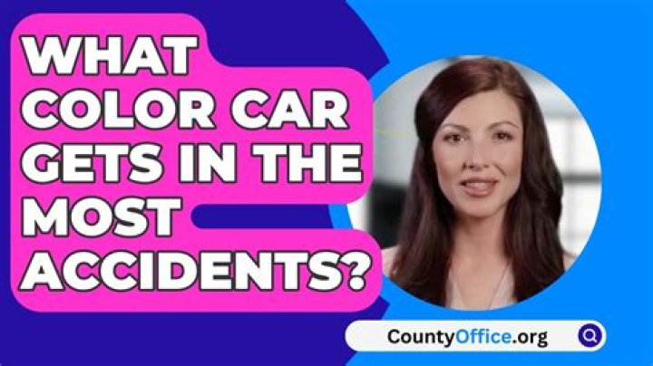 What color of car is in the most accidents?