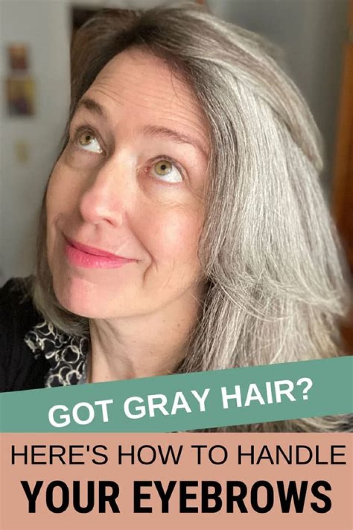 What color should your eyebrows be if your hair is gray?