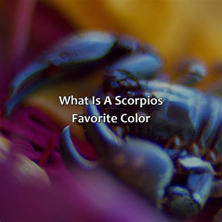 What colors are Scorpios attracted to?
