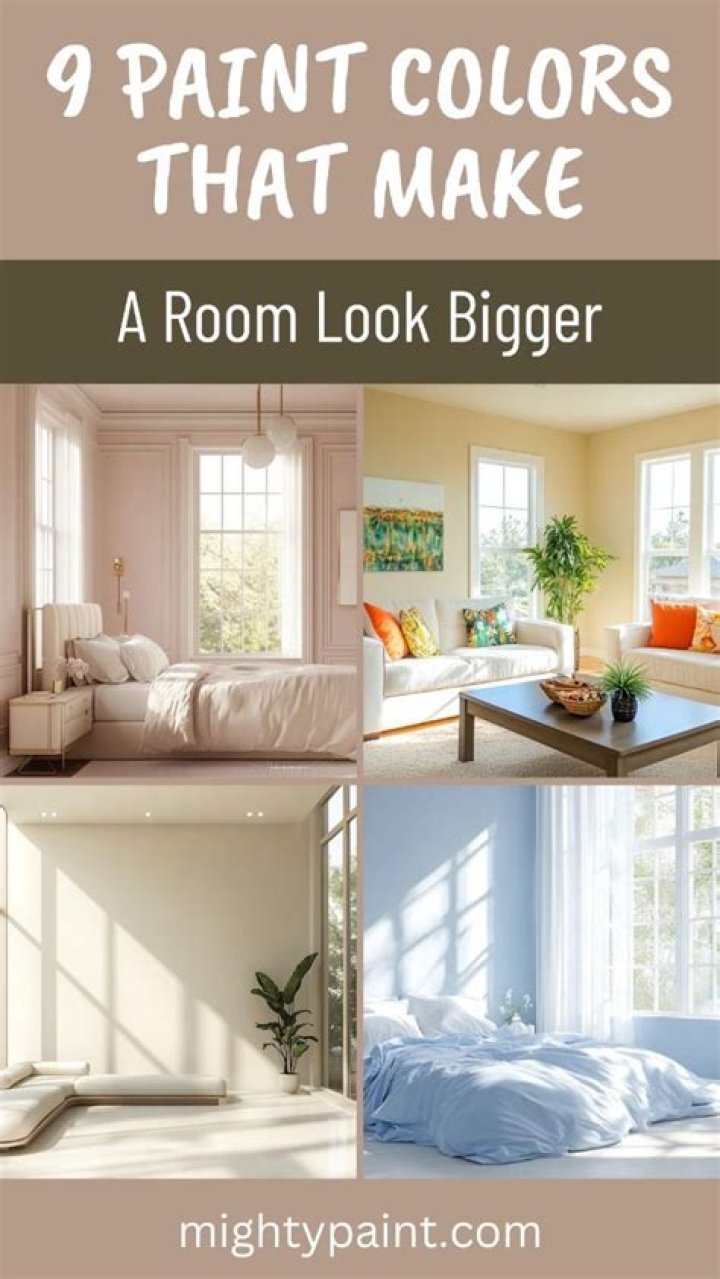 What colors of paint make a room look bigger?