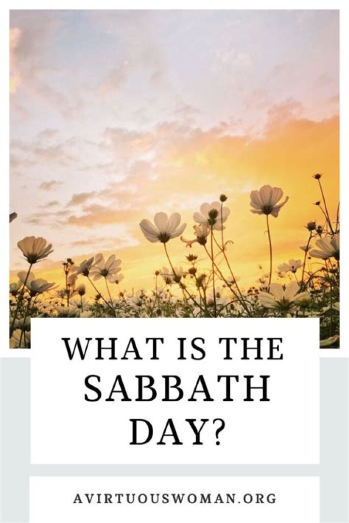 What day is the Sabbath?