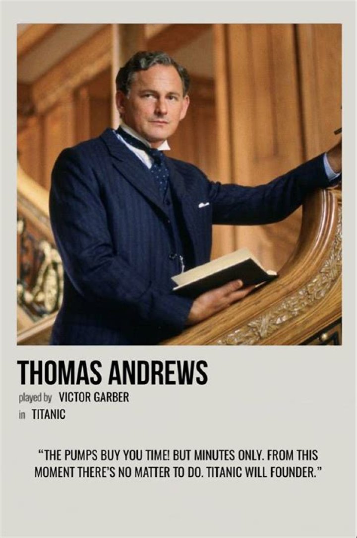 What did Thomas Andrews say about the Titanic?