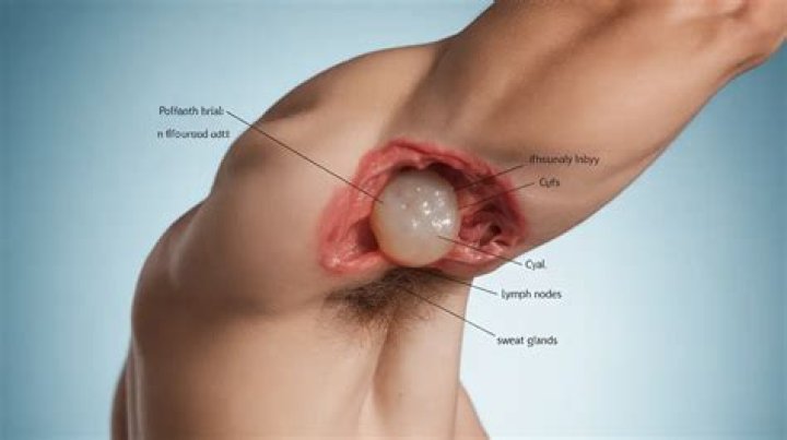 What do armpit cysts feel like?