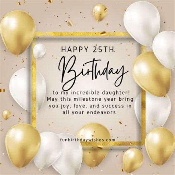 What do I say for my 25th birthday?