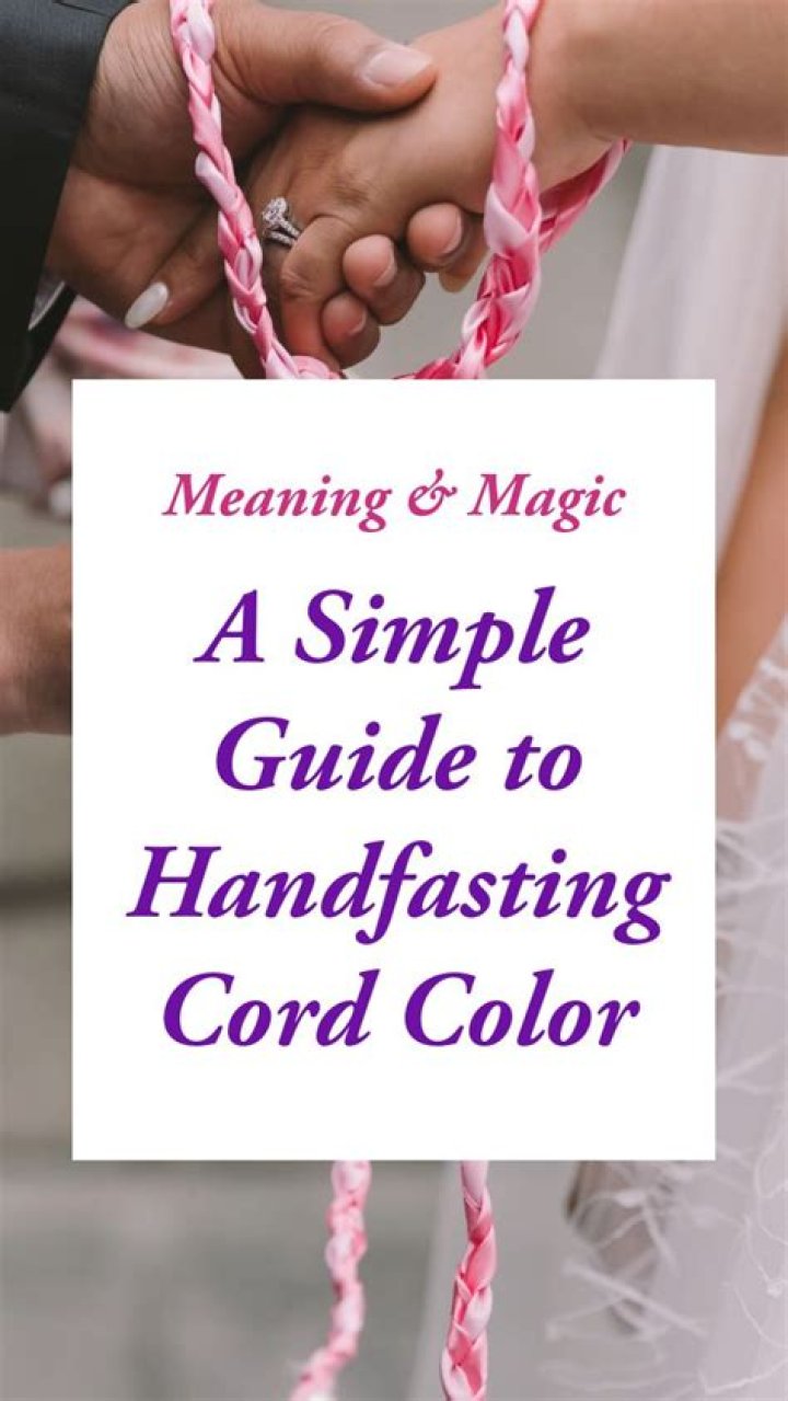 What do the colors of handfasting cords mean?