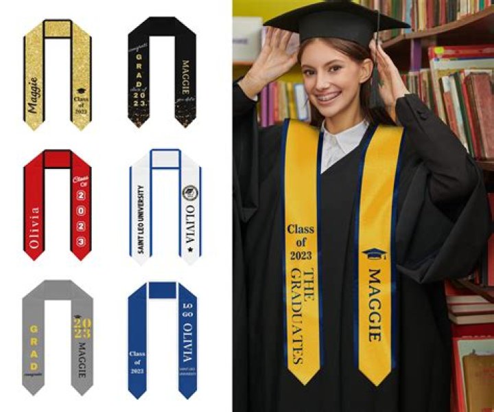 What do the different sashes mean at graduation?