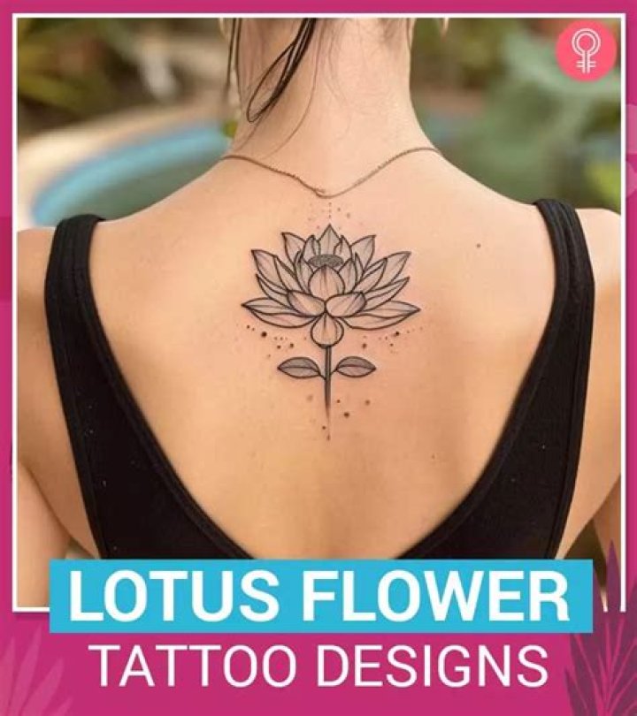 What do the dots mean on a lotus flower tattoo?