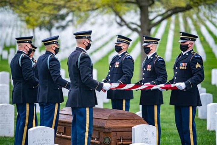 What do the three shells mean at a military funeral?