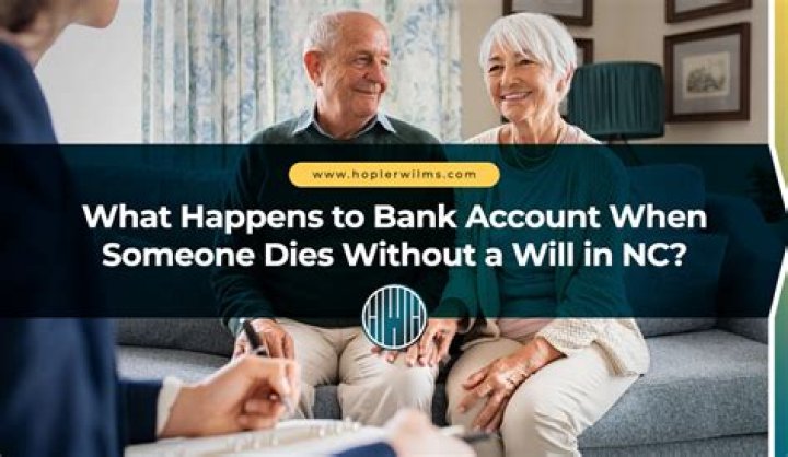What do you do with bank account when someone dies?