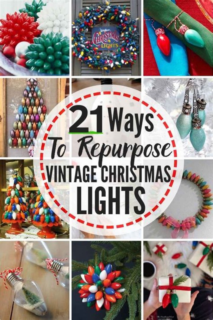 What do you do with old Christmas lights?