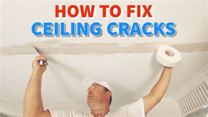What do you use to fill cracks in plaster ceilings?