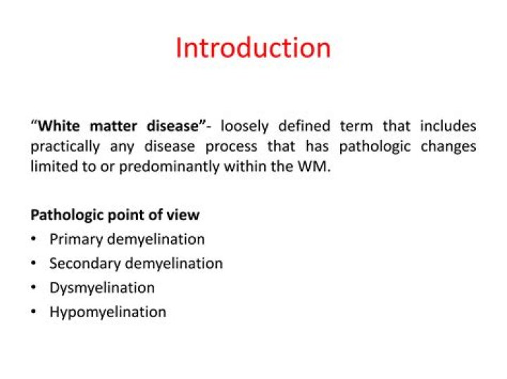 What doctor do you see for white matter disease?