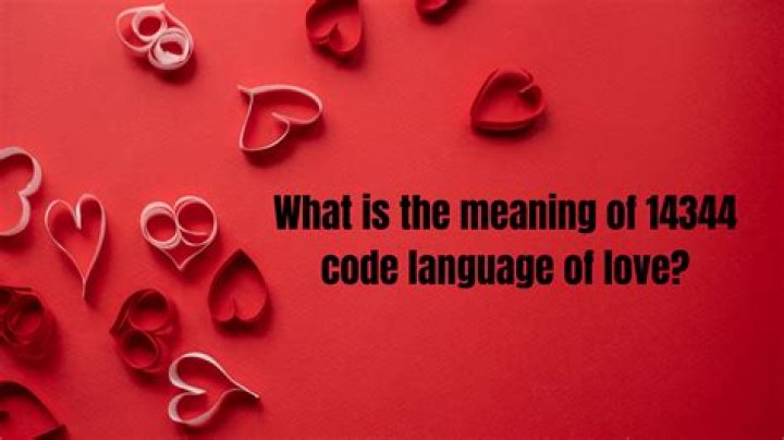 What does 14344 mean in love?