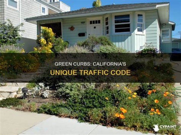 What does a green painted curb mean?