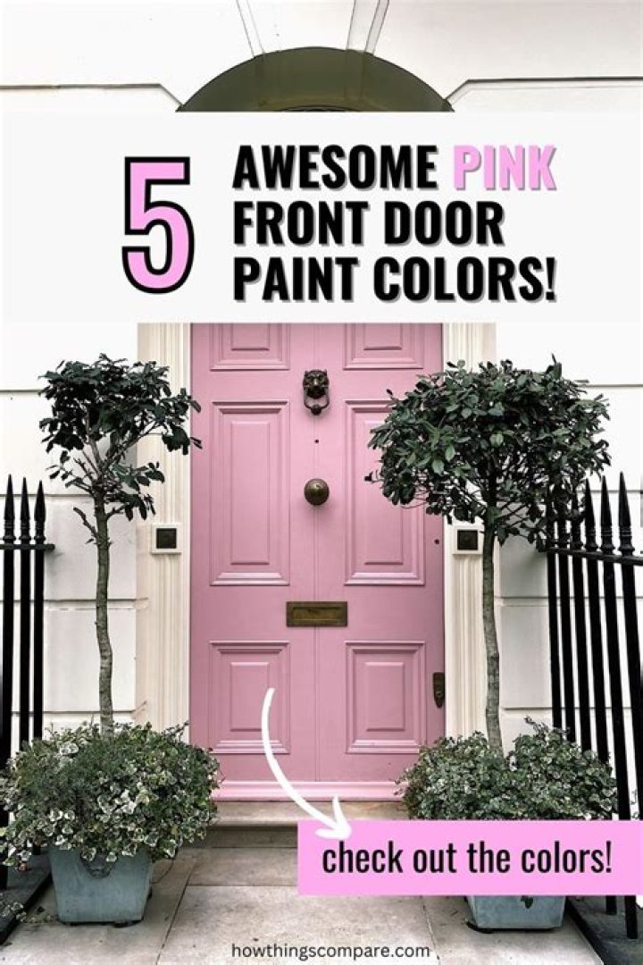 What does a pink front door say about you?
