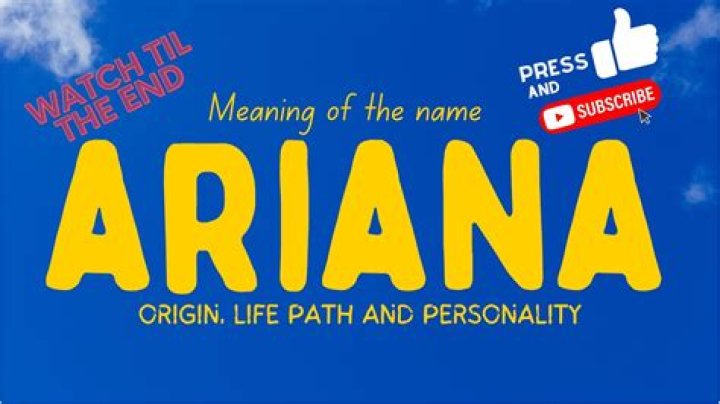 What does Arianna mean in Farsi?